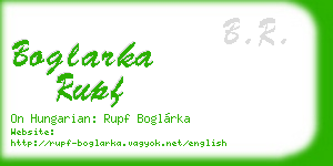 boglarka rupf business card