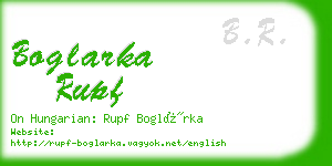 boglarka rupf business card